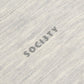 SOCI3TY Sweatvest merinowol lichtgrijs - The Society Shop