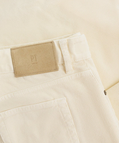 PT Torino Swing 5 - pocket broek katoen ribcord off - white - The Society Shop