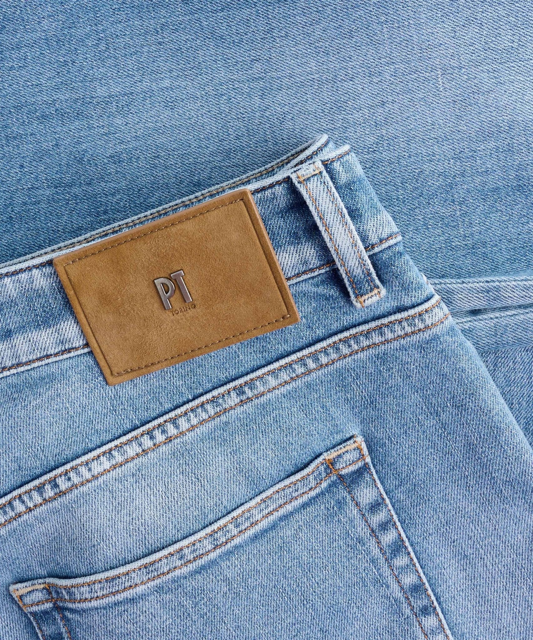 PT Torino Swing jeans soft touch denim blauw - The Society Shop