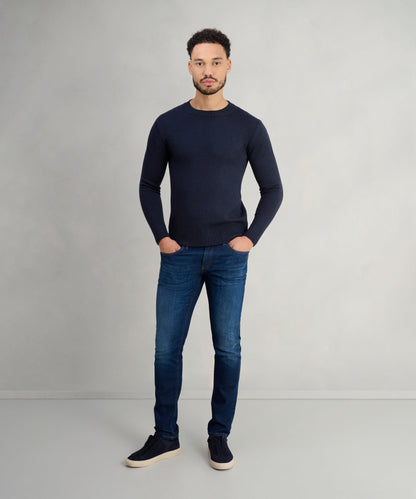 PT Torino Swing jeans soft touch denim donkerblauw - The Society Shop