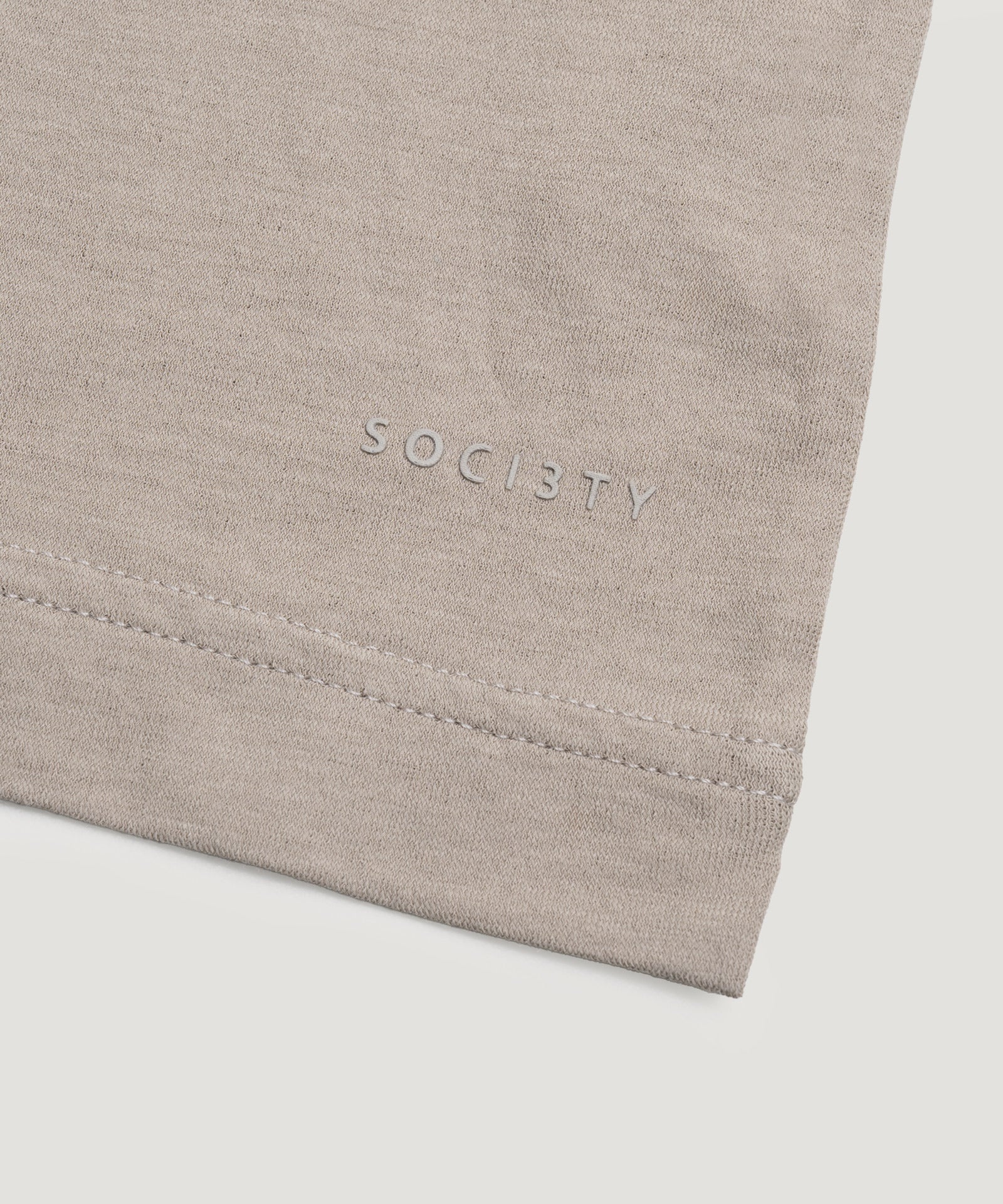 SOCI3TY Limited Fashion T-shirt Cool Cotton lichtbruin - THE SOCIETY SHOP