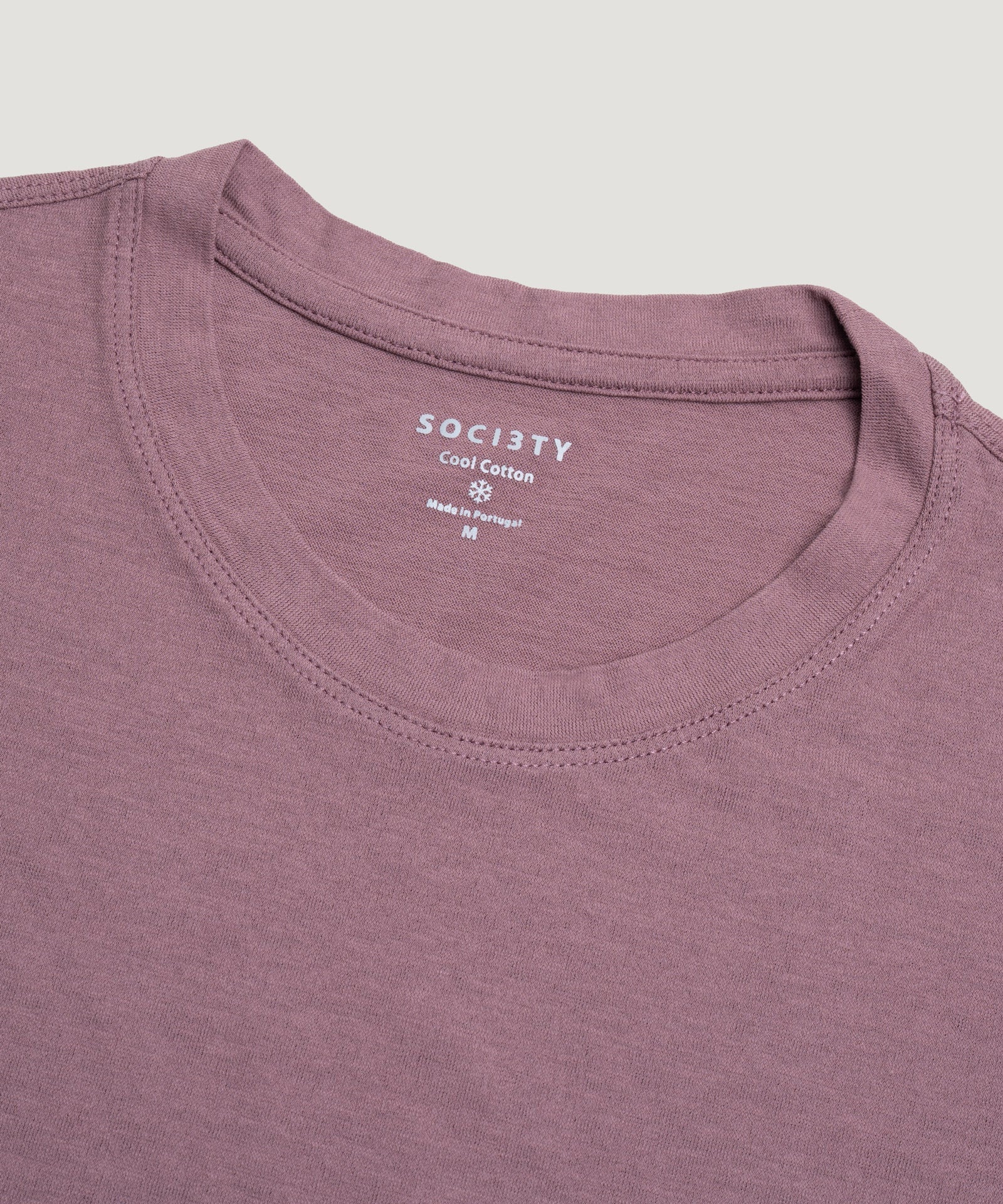 SOCI3TY Limited Fashion T-shirt Cool Cotton mauve - THE SOCIETY SHOP