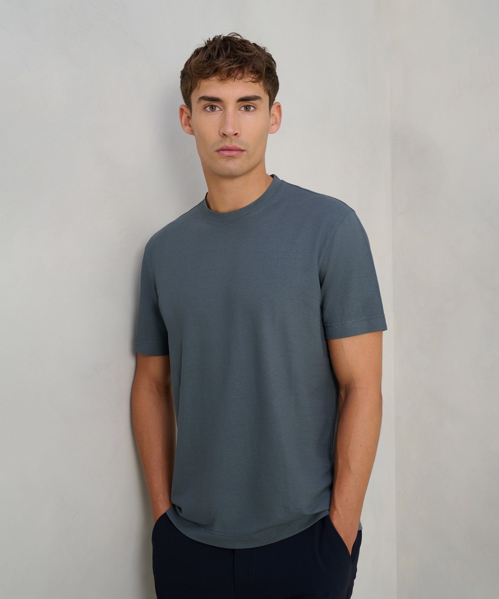 SOCI3TY Limited T-shirt Cool Cotton staalblauw - THE SOCIETY SHOP