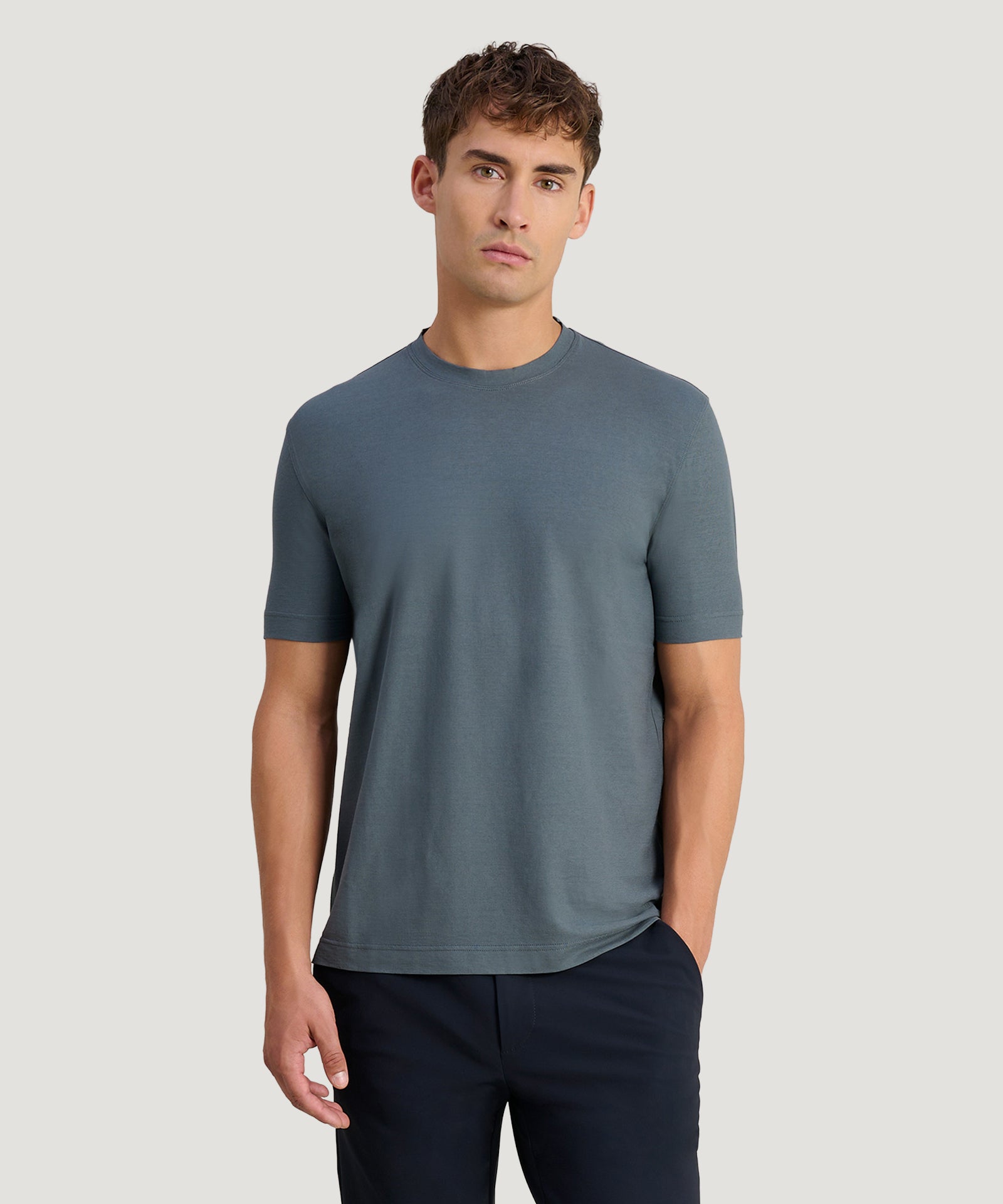 SOCI3TY Limited T-shirt Cool Cotton staalblauw - THE SOCIETY SHOP
