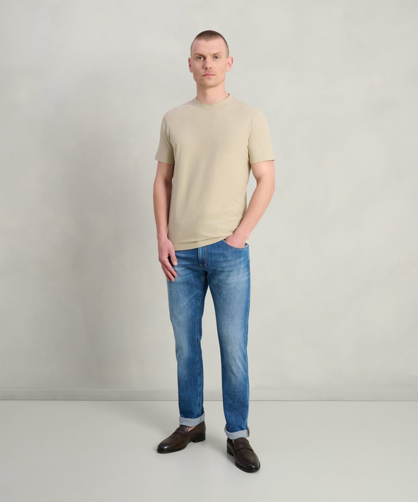 SOCI3TY T-shirt Cool Cotton zand - THE SOCIETY SHOP