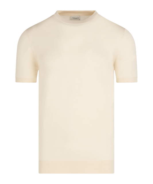 Profuomo T-shirt katoen off-white - The Society Shop