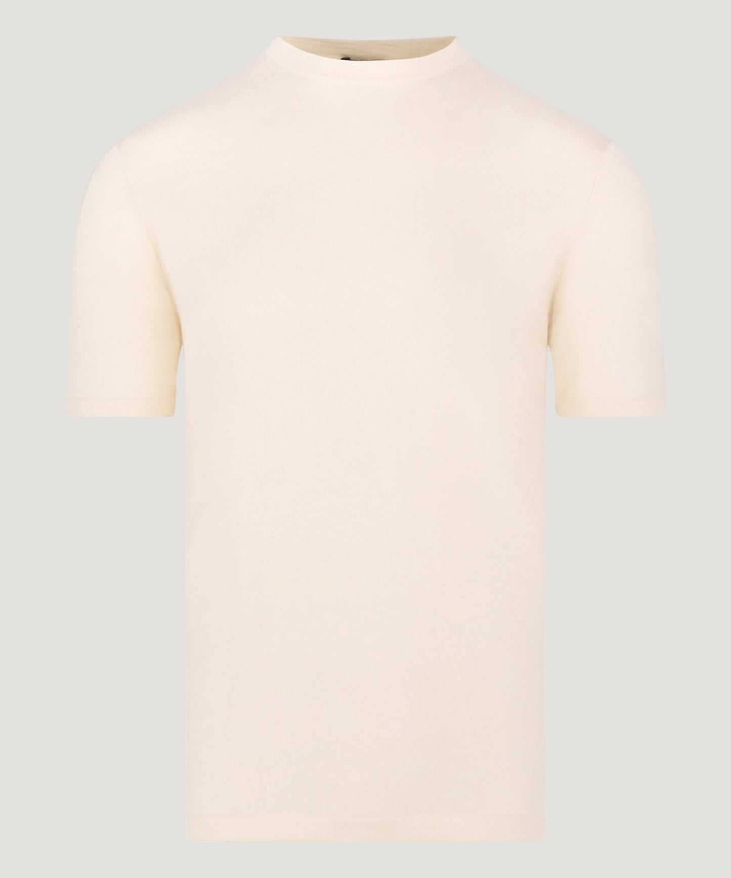 SOCI3TY T-shirt katoen/zijde off-white - The Society Shop