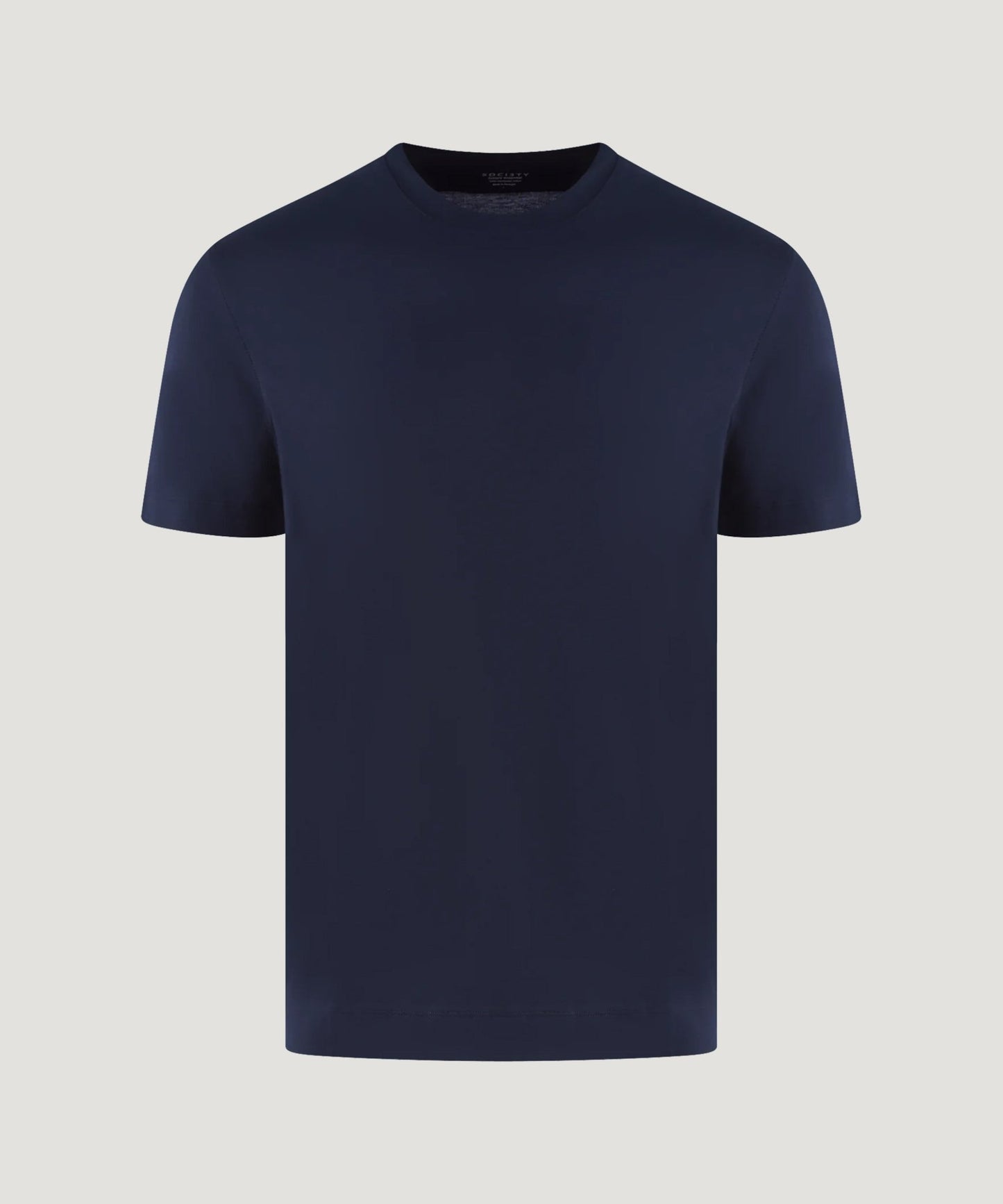 SOCI3TY T - shirt mercerized katoen navy - The Society Shop