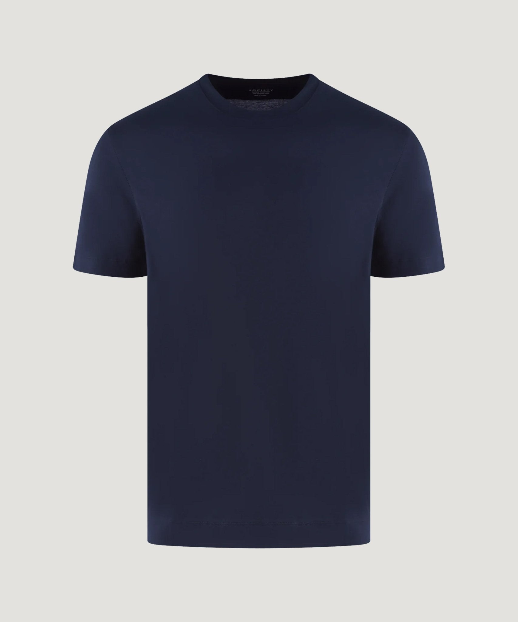 SOCI3TY T - shirt mercerized katoen navy - The Society Shop