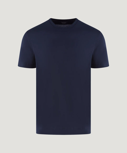 SOCI3TY T - shirt mercerized katoen navy - The Society Shop