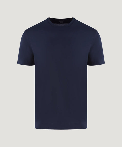 T-shirt mercerized katoen navy