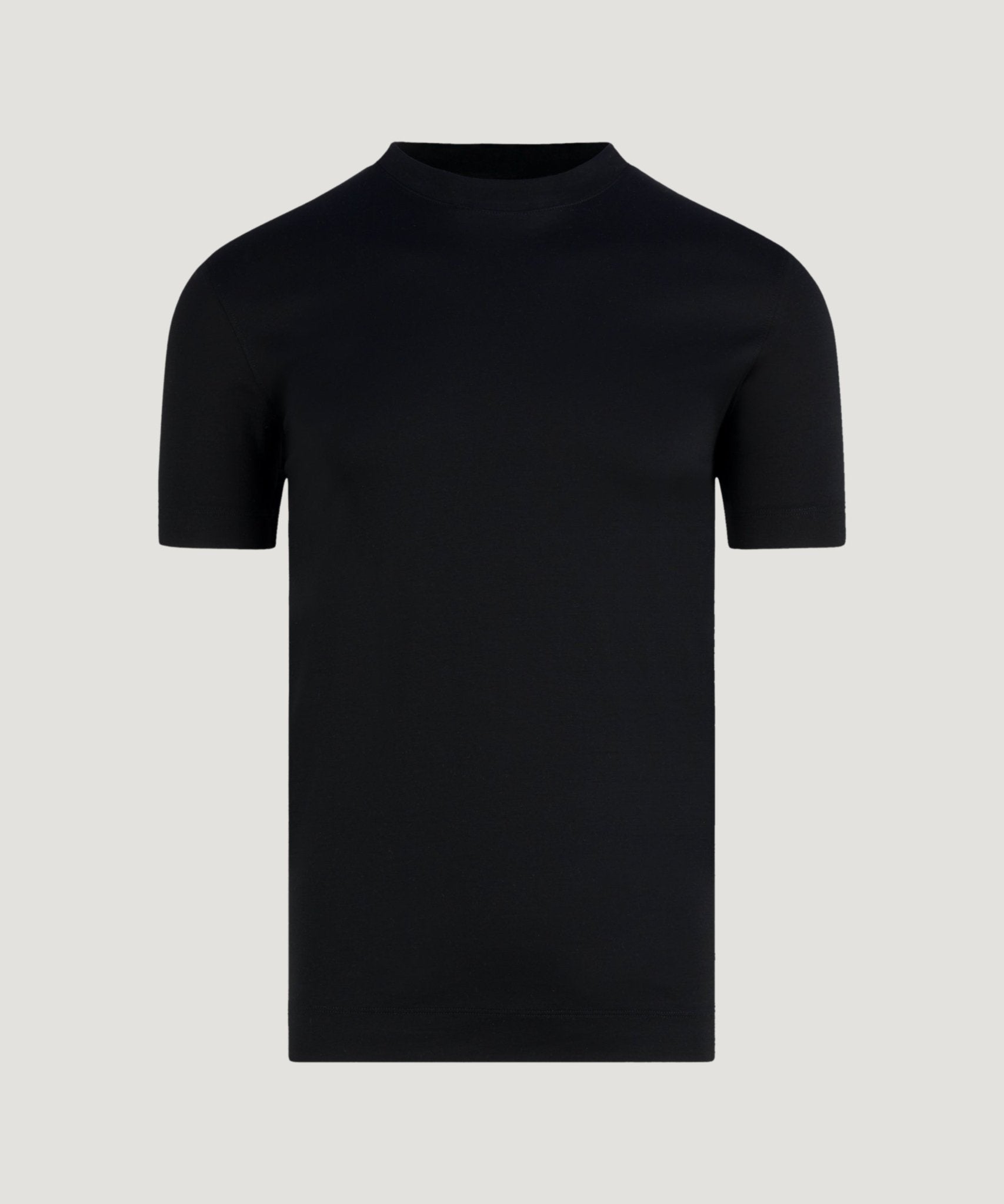 SOCI3TY T-shirt mercerized katoen zwart - The Society Shop