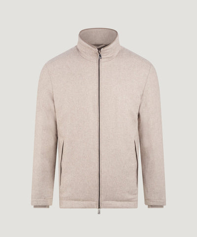 Corneliani Technical jacket kasjmiermix beige - THE SOCIETY SHOP
