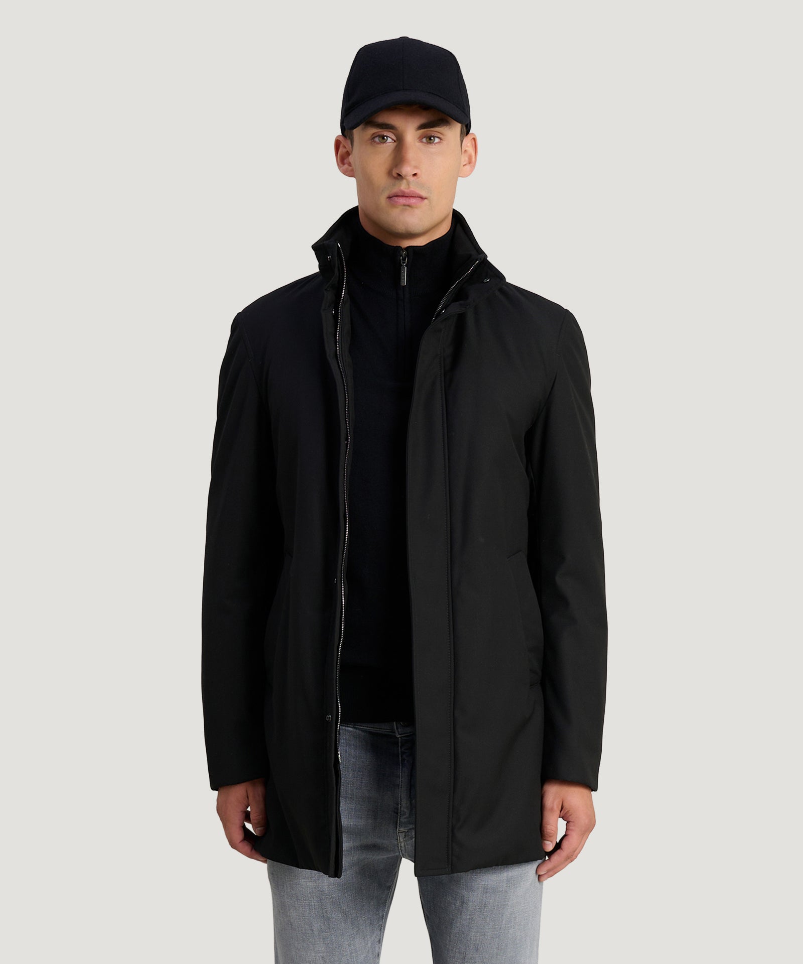SOCI3TY Limited Technical Wool Parka zwart - THE SOCIETY SHOP