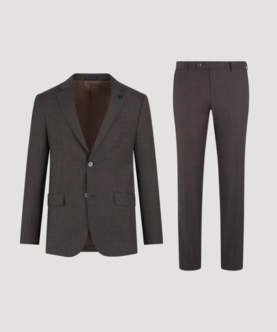 SOCI3TY Limited The Business Editions pak S110's sharkskin wol donkerbruin - THE SOCIETY SHOP