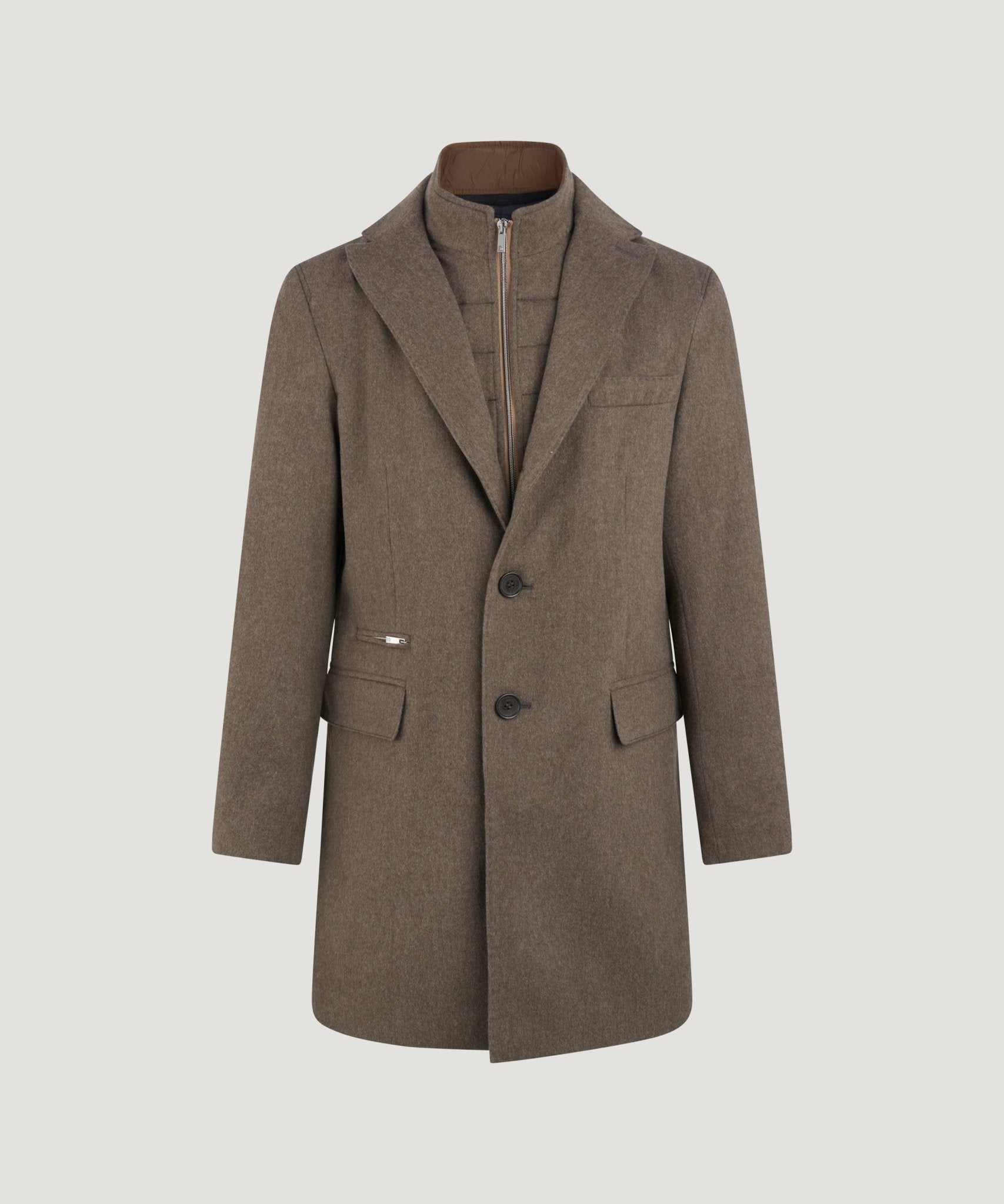 SOCI3TY The Coat wol bruin - THE SOCIETY SHOP