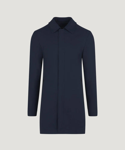 SOCI3TY The Dynamic Coat techfabric donkerblauw - The Society Shop