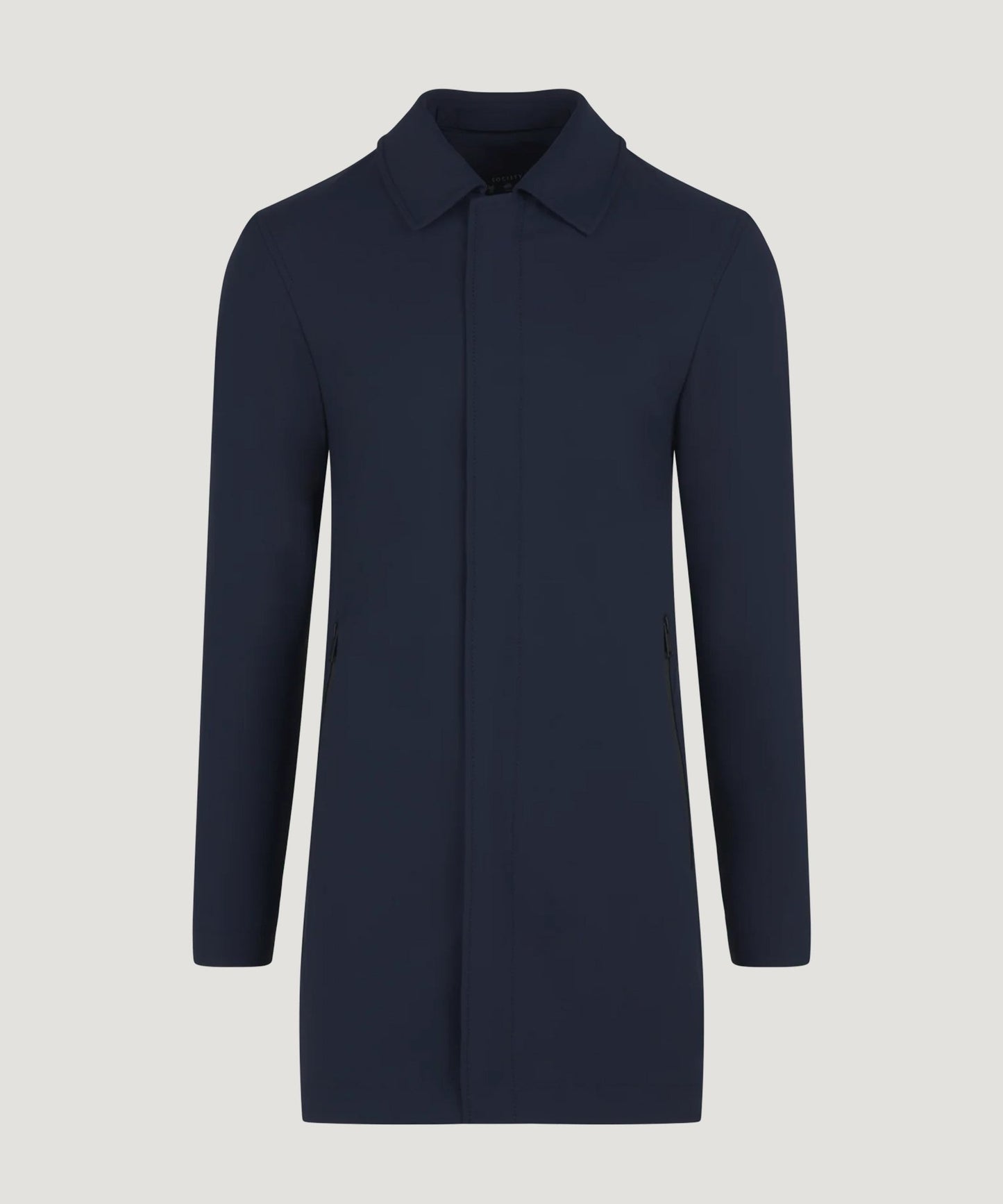 SOCI3TY The Dynamic Coat techfabric donkerblauw - The Society Shop