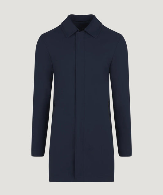 SOCI3TY The Dynamic Coat techfabric donkerblauw - The Society Shop