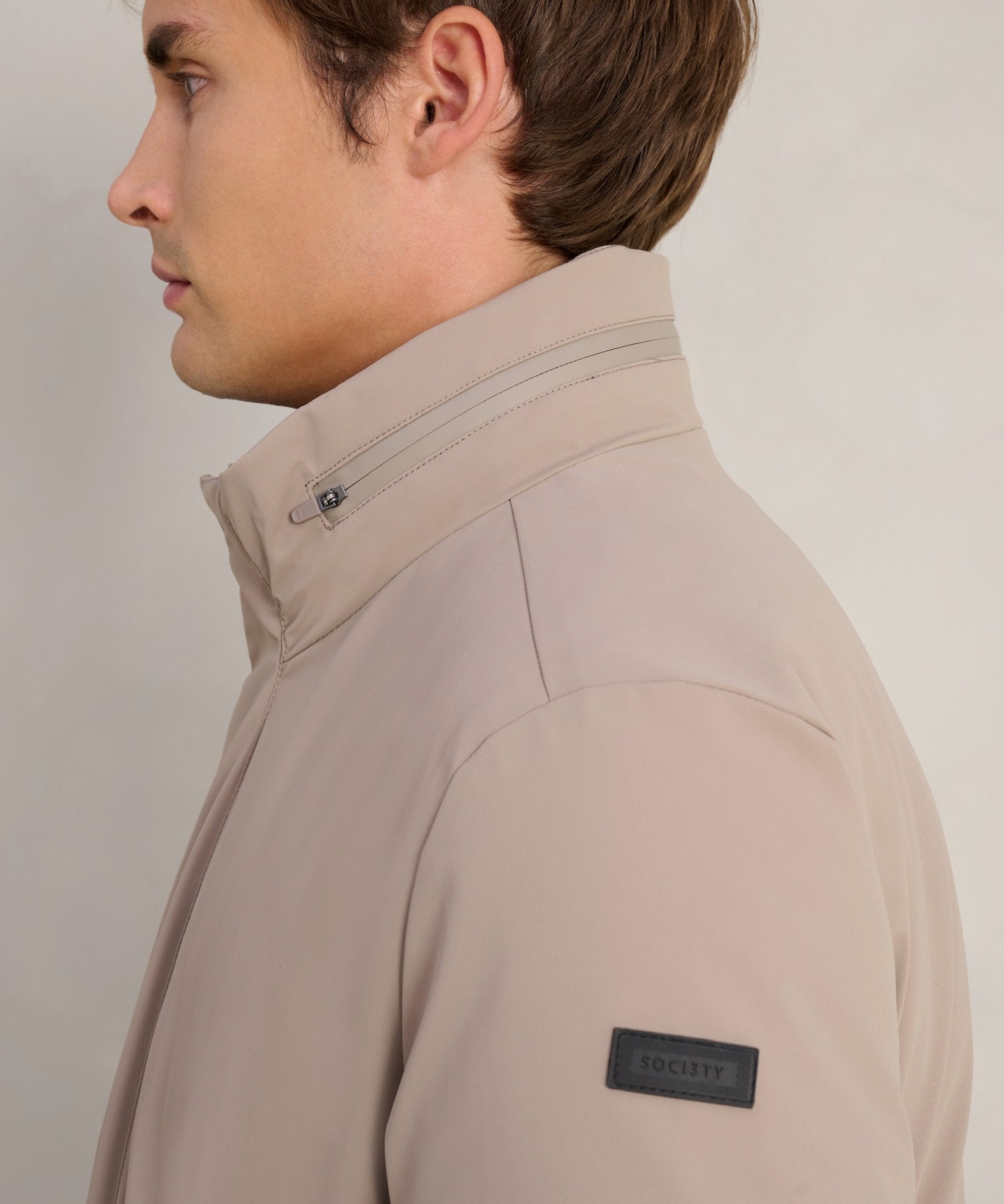 SOCI3TY The Tech Parka+ beige - THE SOCIETY SHOP