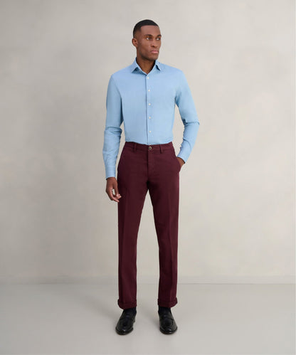 Mason's Torino chino katoen/modal bordeauxrood - The Society Shop