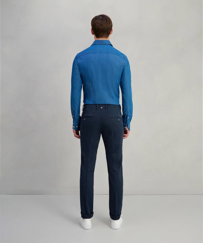 Mason's Torino chino katoen/modal donkerblauw - The Society Shop