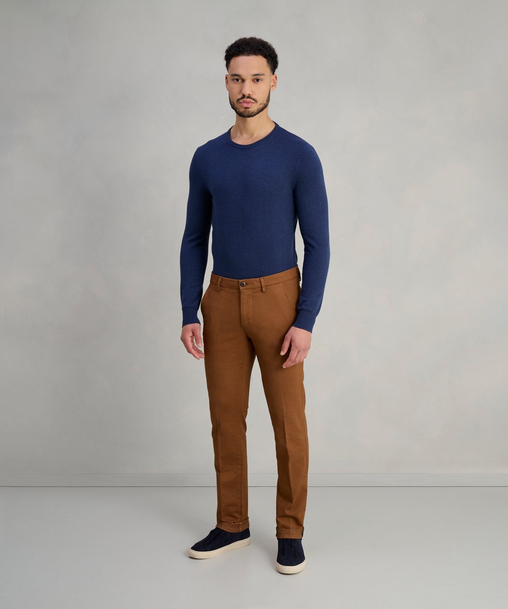 Mason's Torino chino katoen/modal roestbruin - The Society Shop