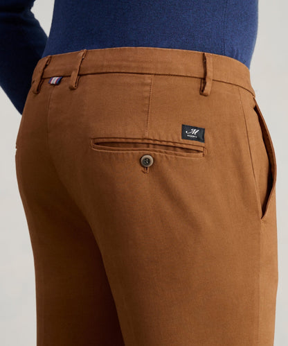 Mason's Torino chino katoen/modal roestbruin - The Society Shop