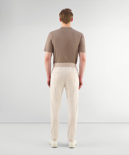 SOCI3TY Trackpants beige katoen - The Society Shop