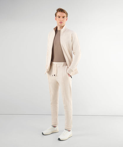 SOCI3TY Trackpants beige katoen - The Society Shop