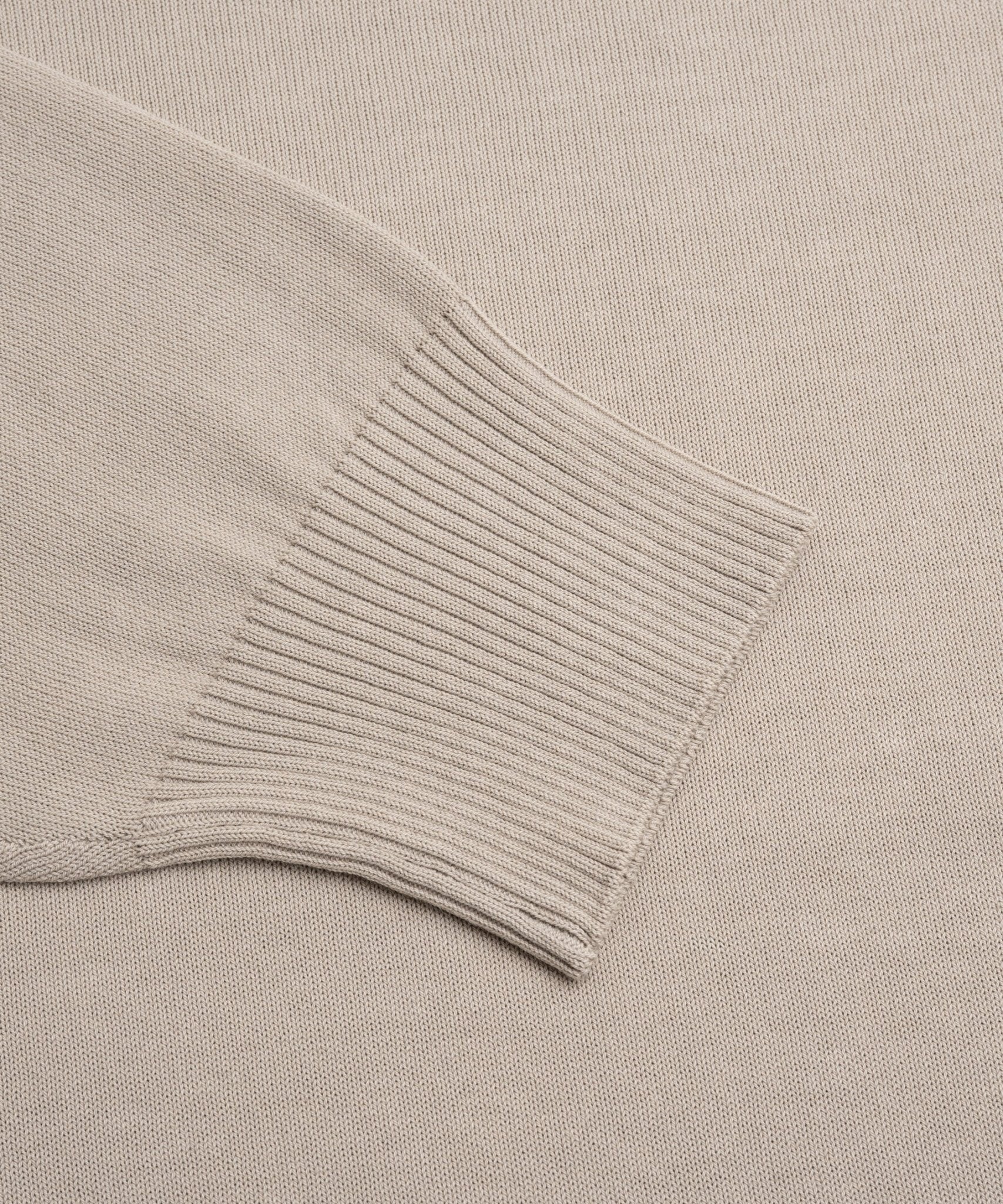 SOCI3TY Limited Fashion Trui crewneck Cool Cotton garment - dyed beige - THE SOCIETY SHOP