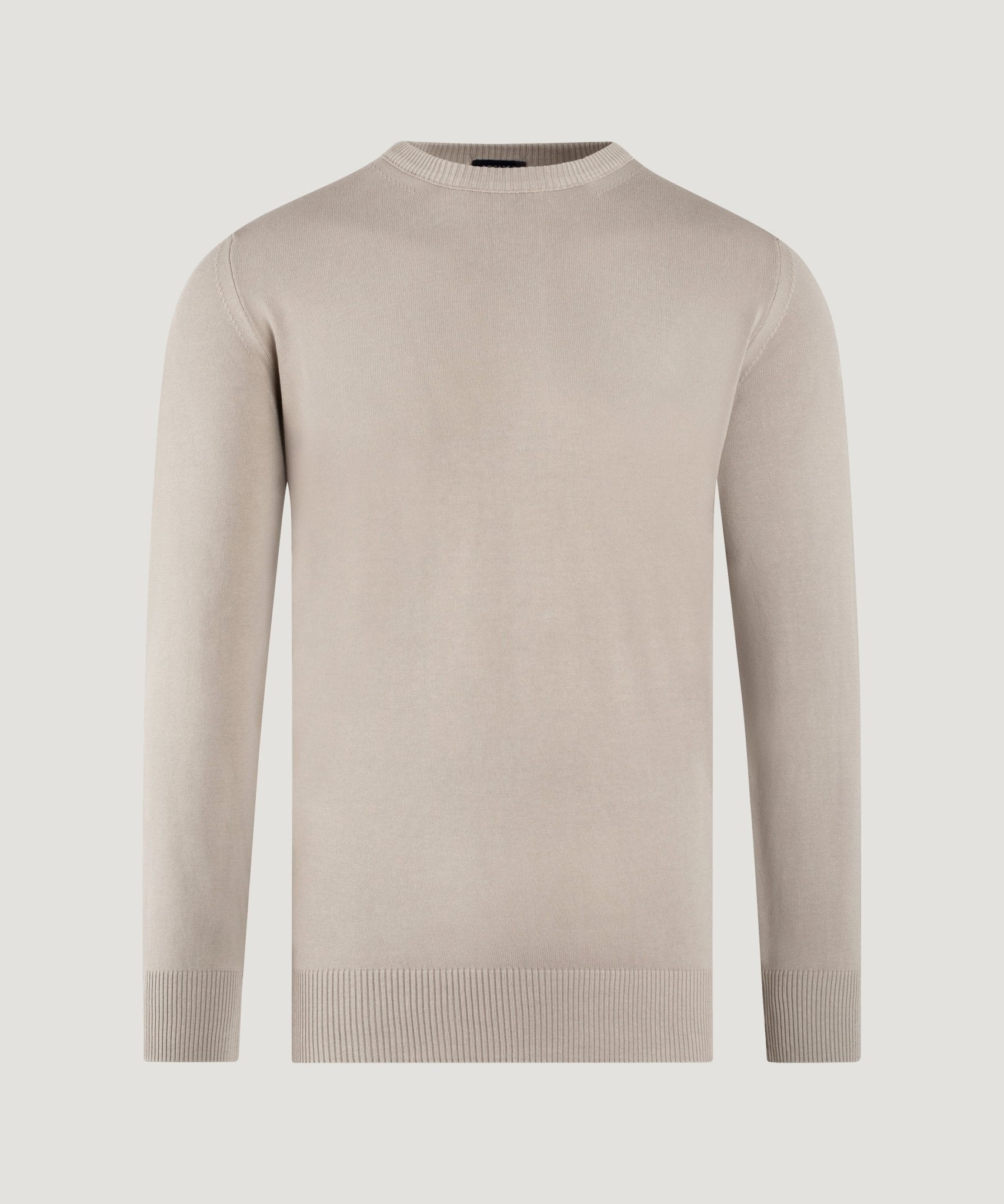 SOCI3TY Limited Fashion Trui crewneck Cool Cotton garment - dyed beige - THE SOCIETY SHOP