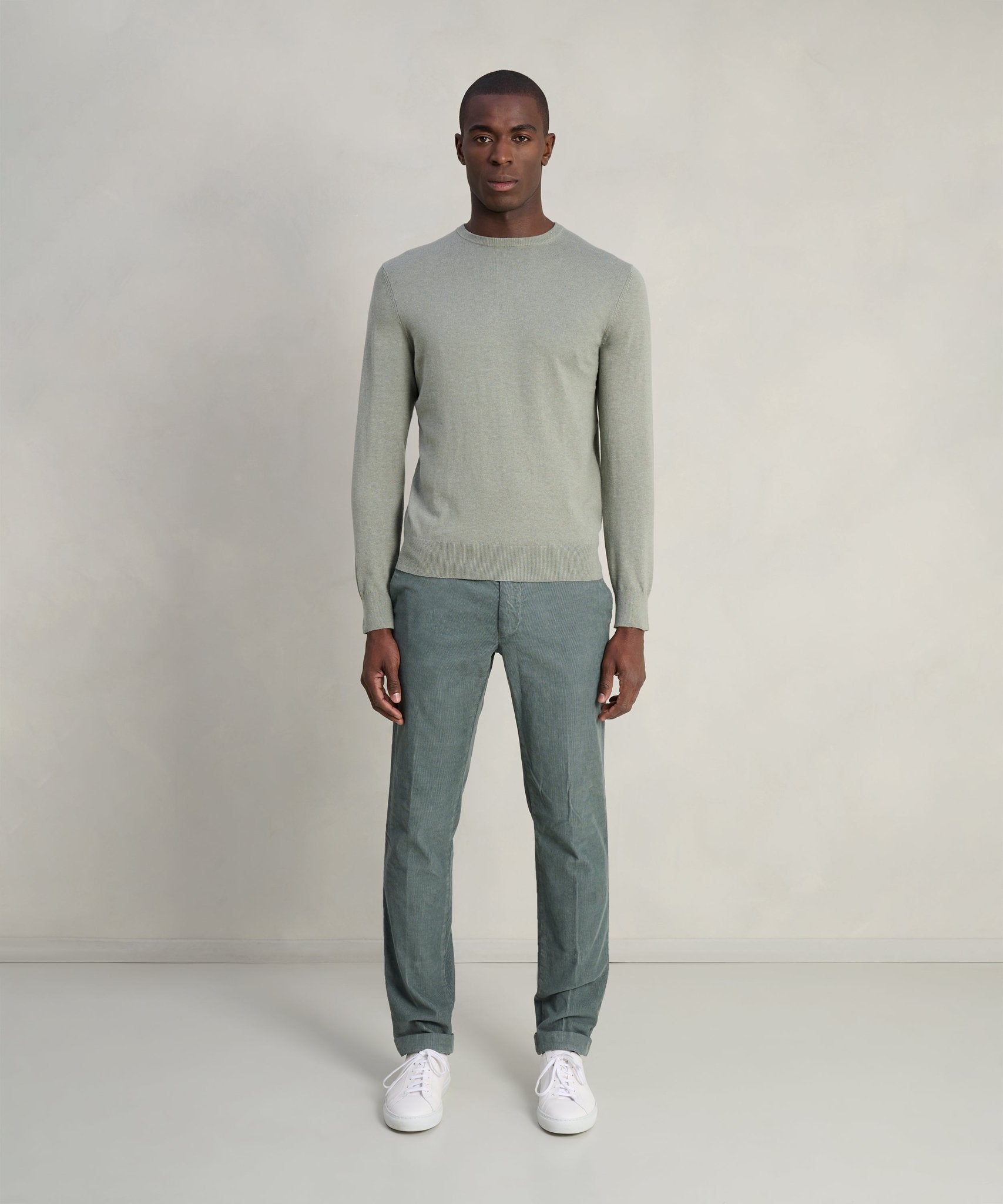 SOCI3TY Limited Trui crewneck Cotton Cashmere lichtgroen - THE SOCIETY SHOP