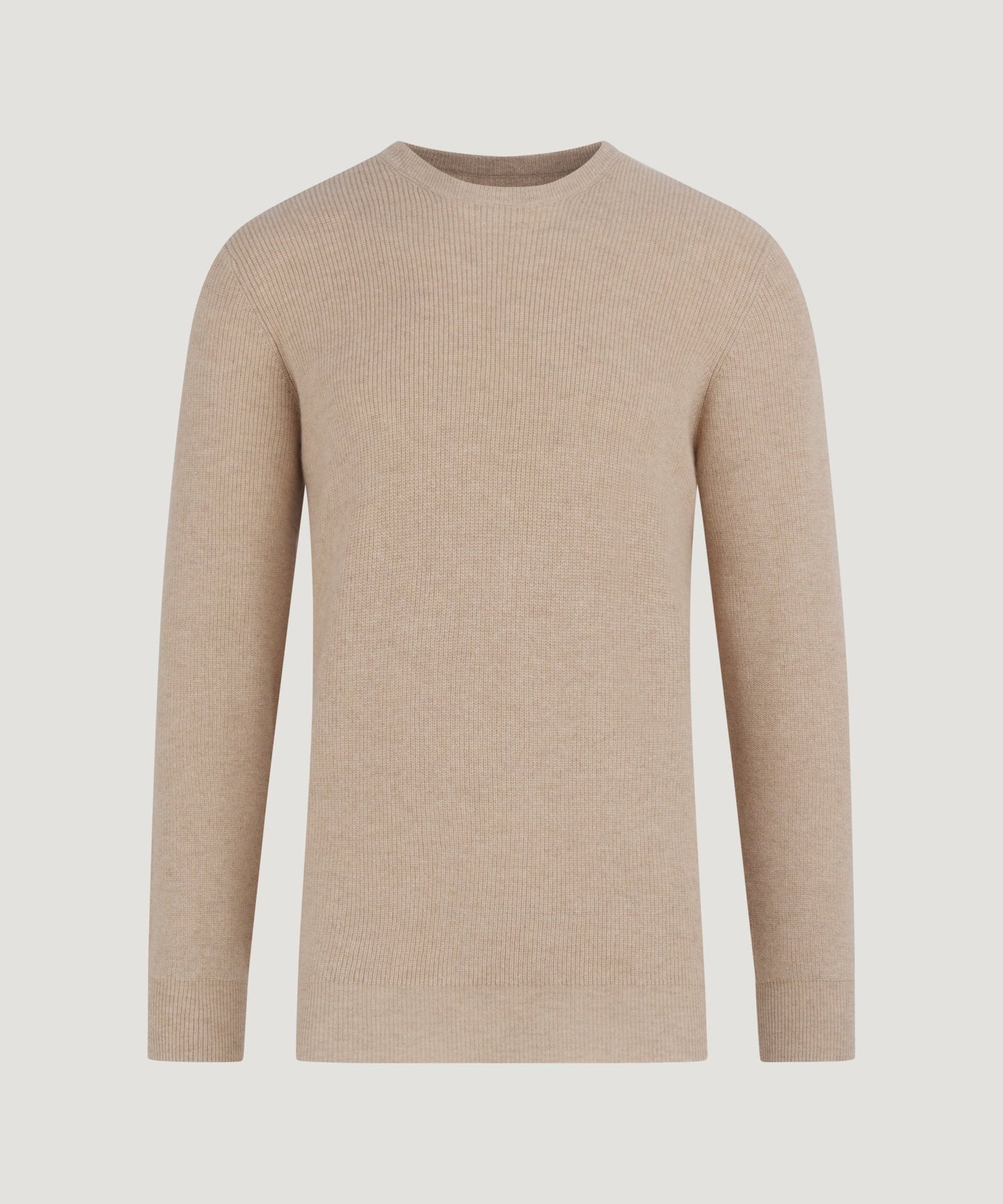 SOCI3TY Trui crewneck kasjmier beige - The Society Shop