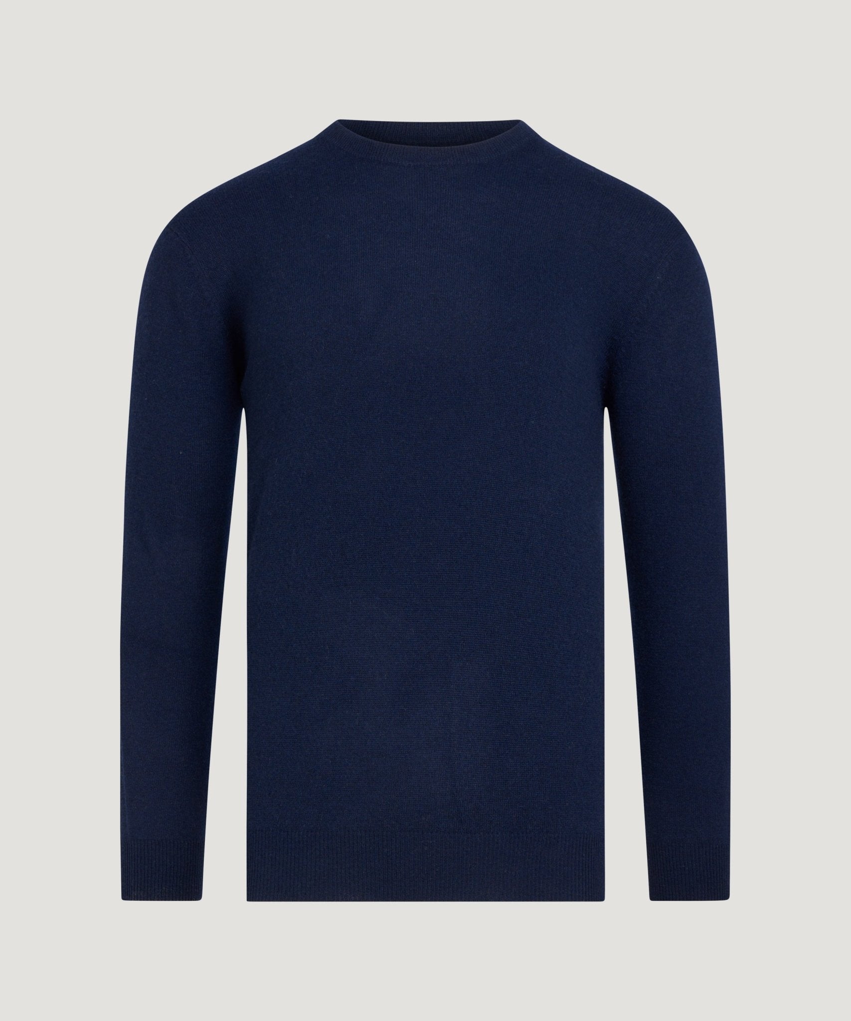 SOCI3TY Trui crewneck kasjmier donkerblauw - THE SOCIETY SHOP