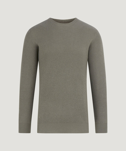 Trui crewneck kasjmier groen