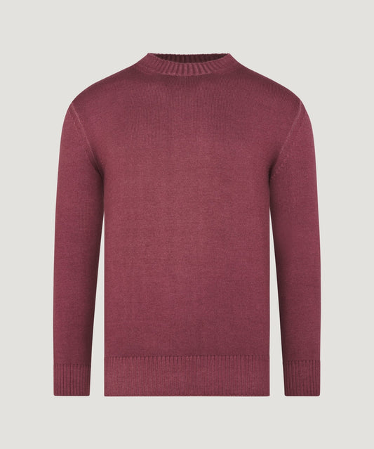 Altea Trui crewneck merinowol bordeauxrood - The Society Shop