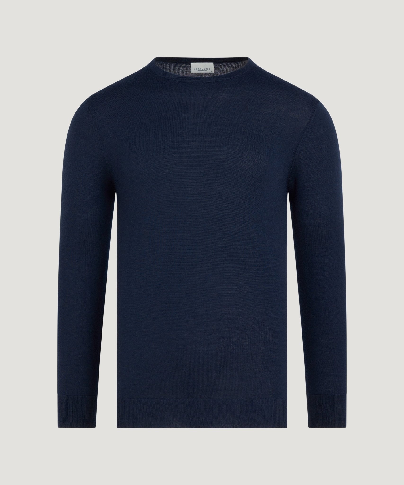 Profuomo Trui crewneck merinowol donkerblauw - THE SOCIETY SHOP