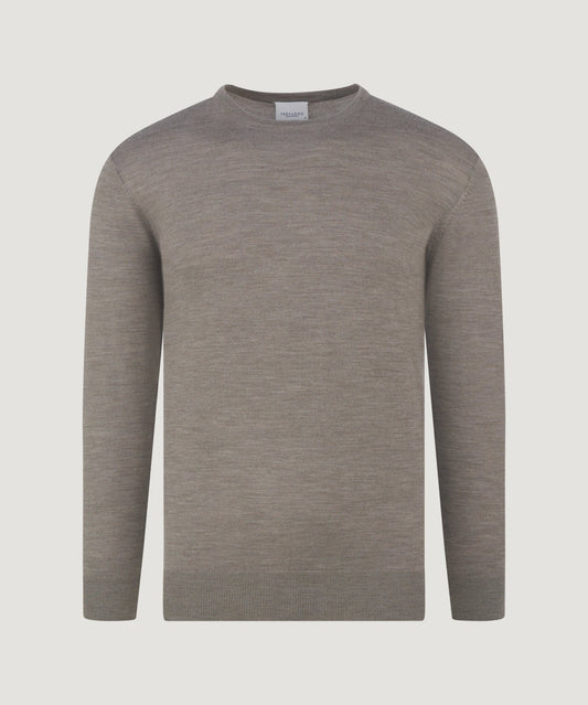 Profuomo Trui crewneck merinowol groen - The Society Shop