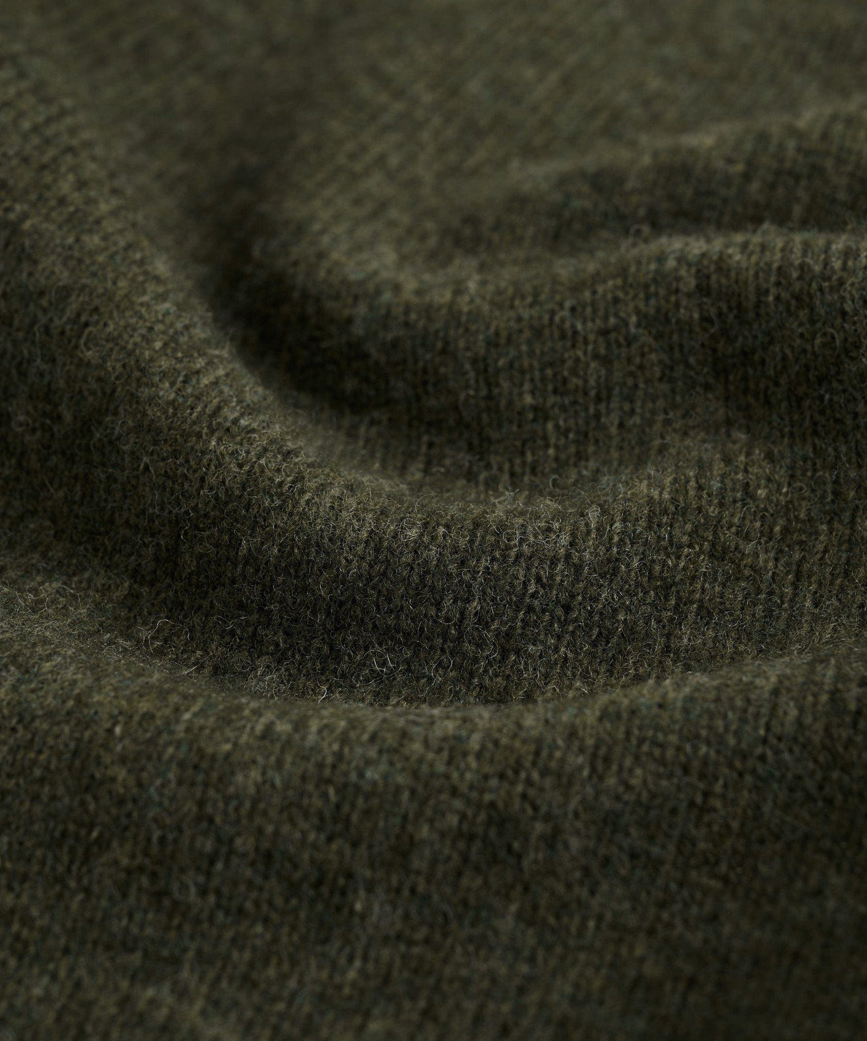 SOCI3TY Trui crewneck RWS wolmix donkergroen - THE SOCIETY SHOP