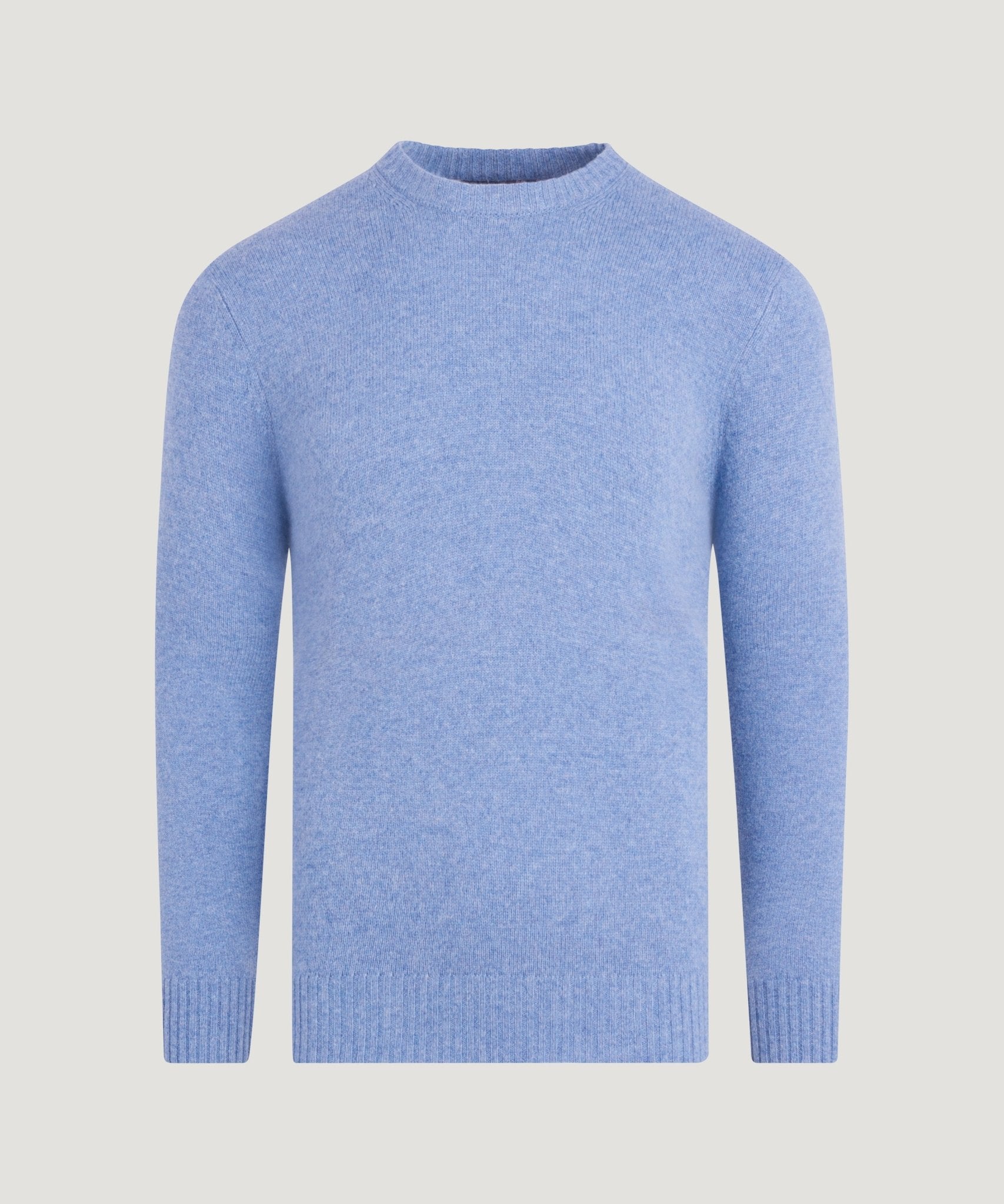 SOCI3TY Trui crewneck RWS wolmix lichtblauw - THE SOCIETY SHOP