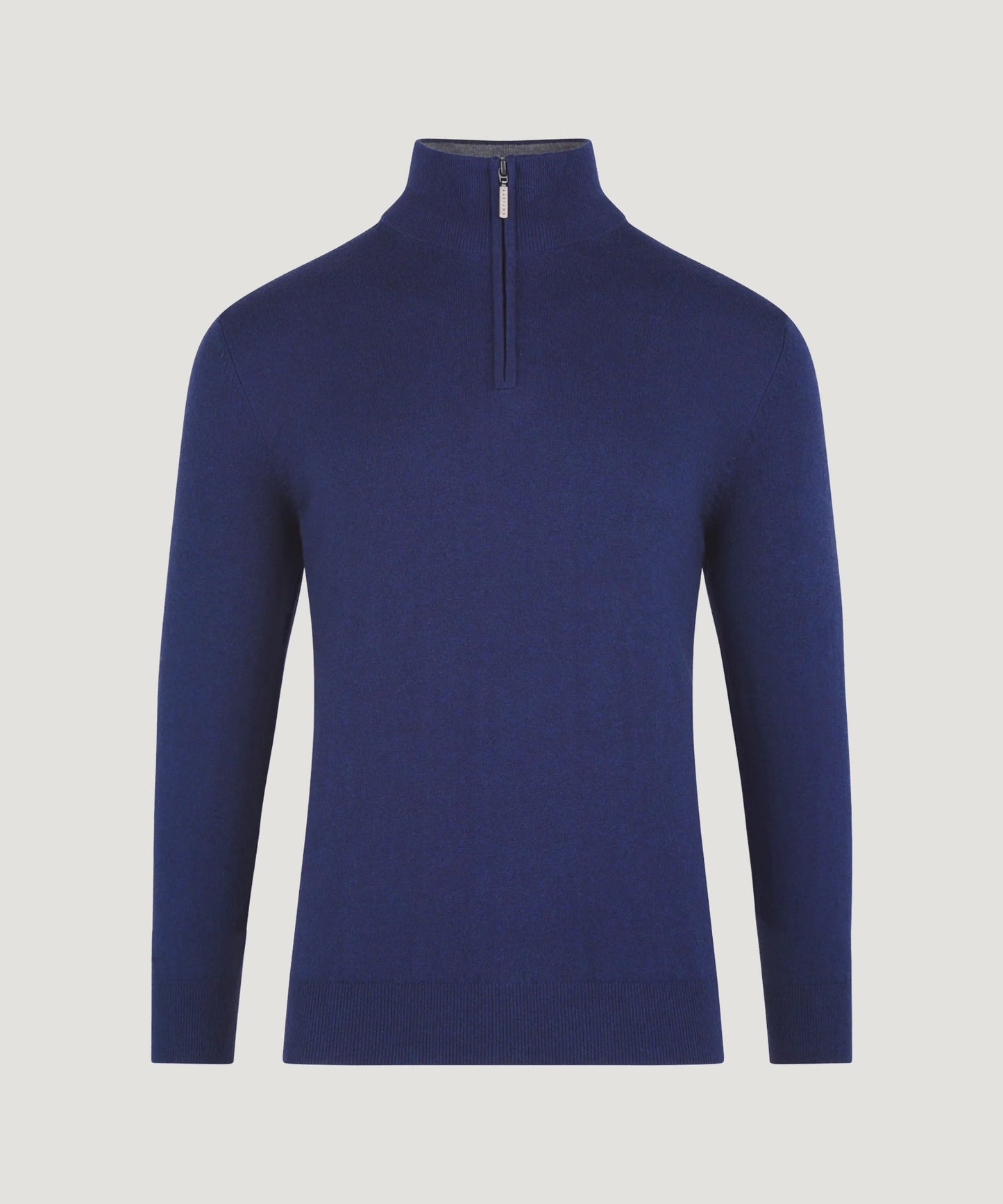 SOCI3TY Trui half - zip katoen/kasjmier mooring - The Society Shop