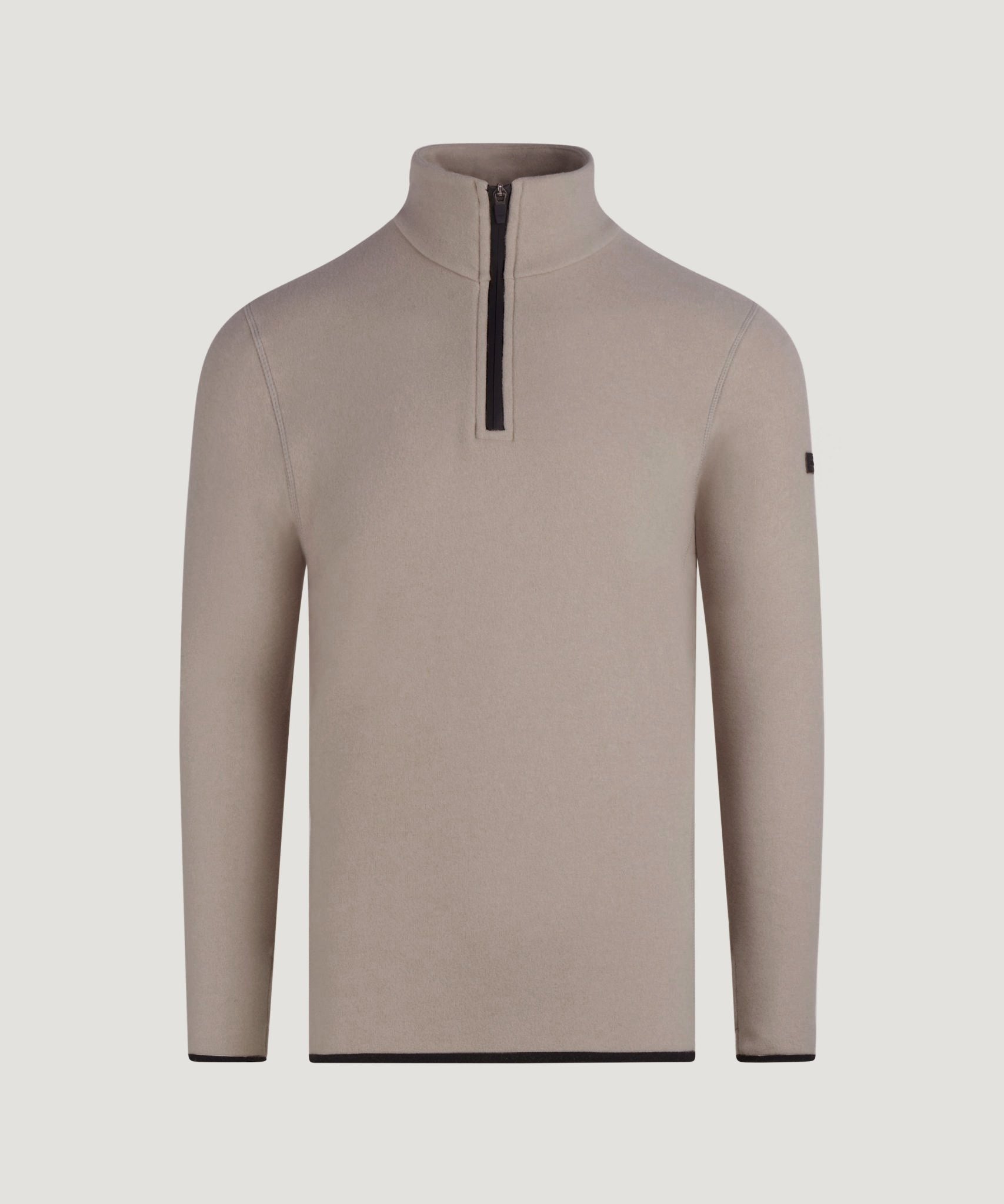 SOCI3TY Trui half - zip polar fleece bruin - THE SOCIETY SHOP