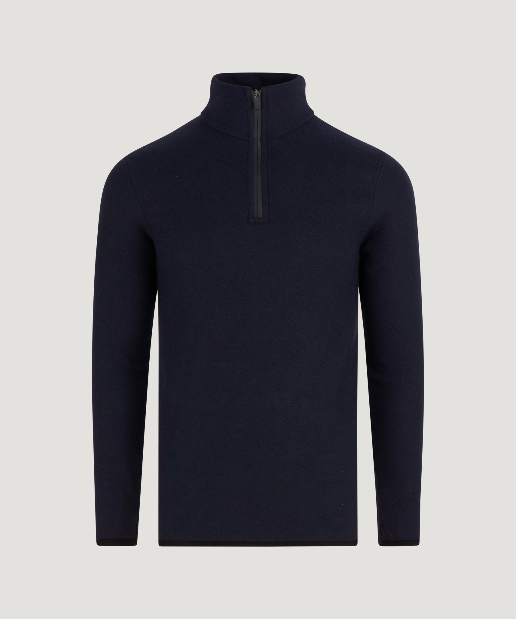 SOCI3TY Trui half - zip polar fleece donkerblauw - The Society Shop