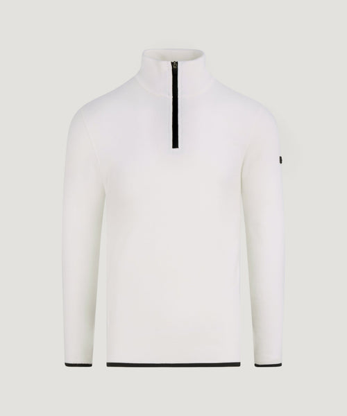 Trui half-zip polar fleece off-white