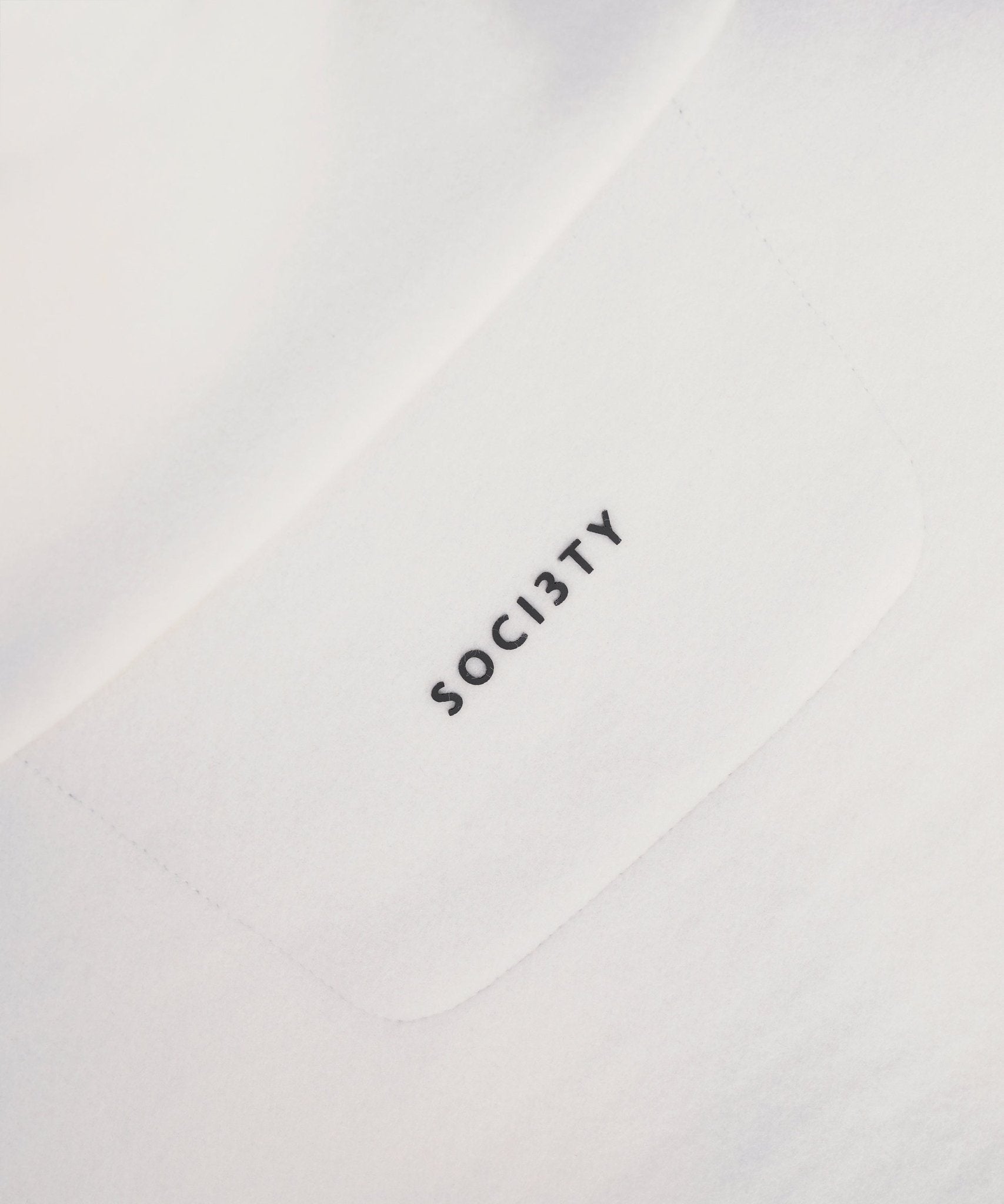 SOCI3TY Trui half - zip polar fleece off - white - The Society Shop