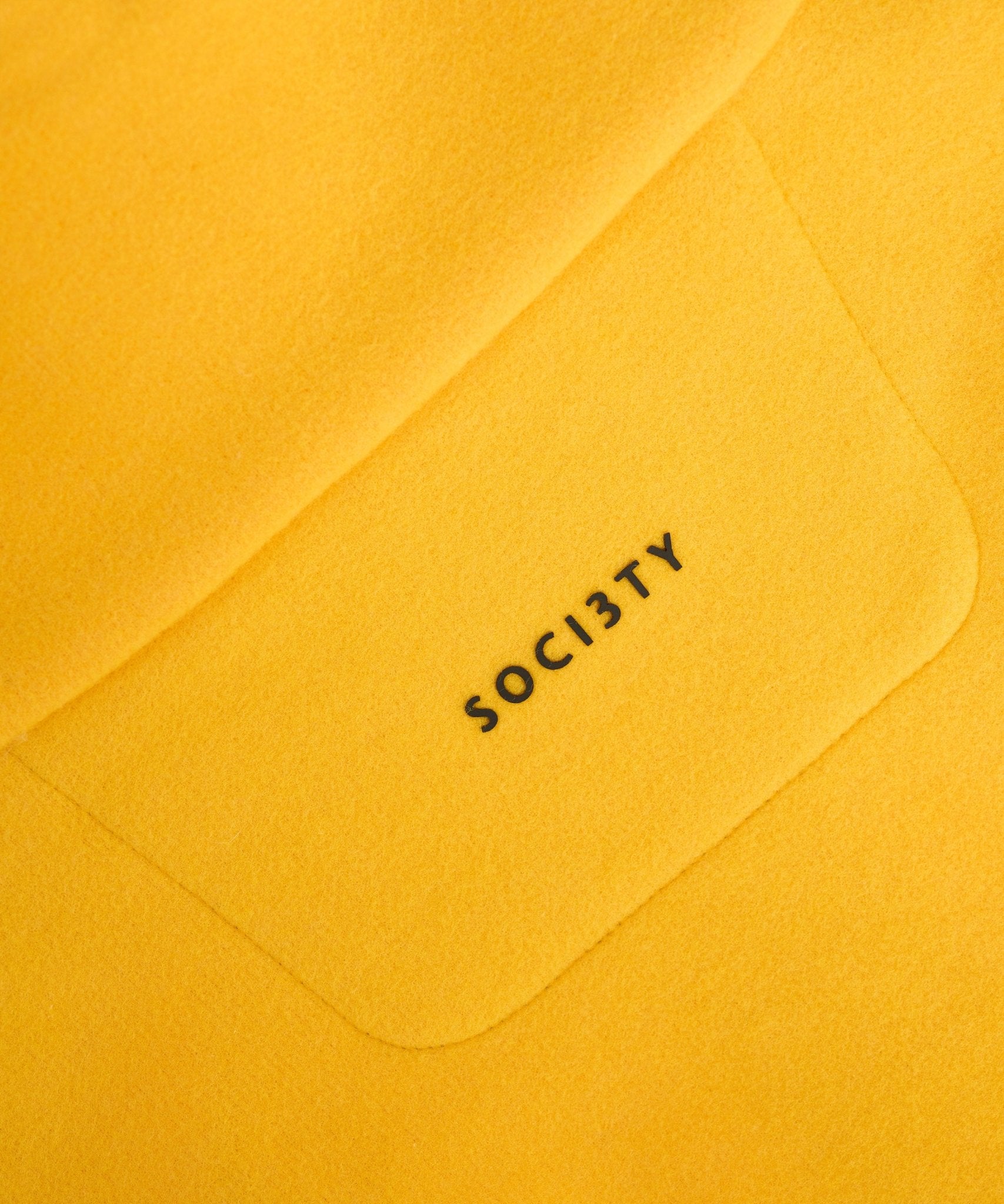 SOCI3TY Trui half - zip polar fleece SOCI3TY Yellow - The Society Shop