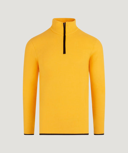 SOCI3TY Trui half - zip polar fleece SOCI3TY Yellow - The Society Shop