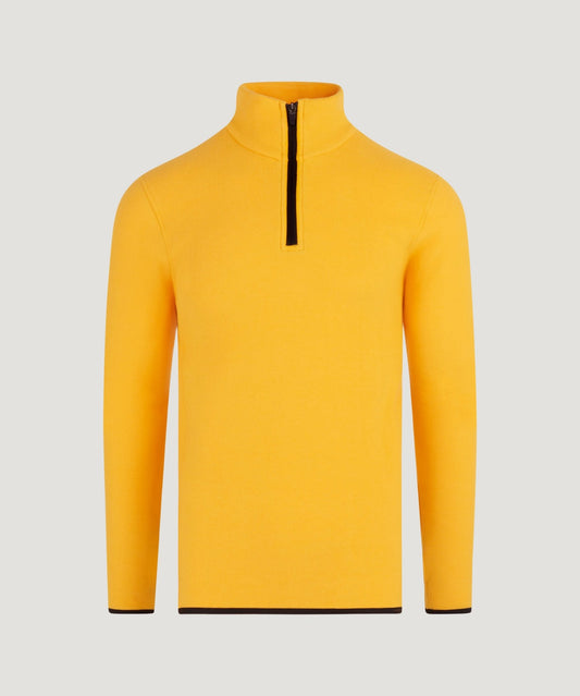 SOCI3TY Trui half - zip polar fleece SOCI3TY Yellow - The Society Shop