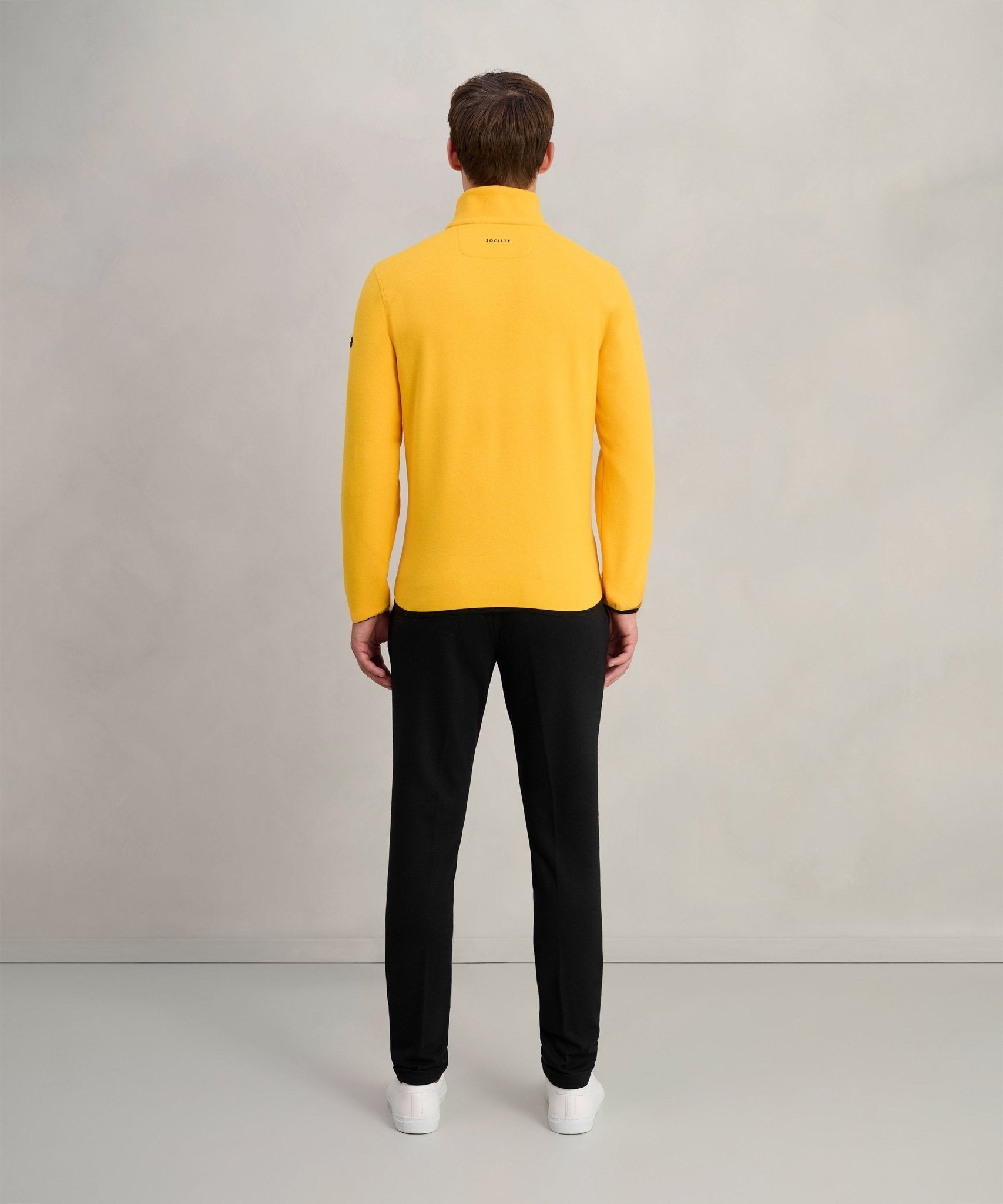 SOCI3TY Trui half - zip polar fleece SOCI3TY Yellow - The Society Shop